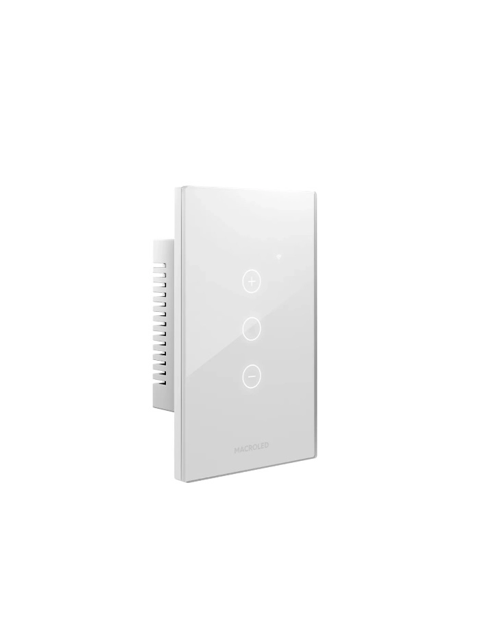 Llave dimmer tactil smart Roma Macroled Touch blanco